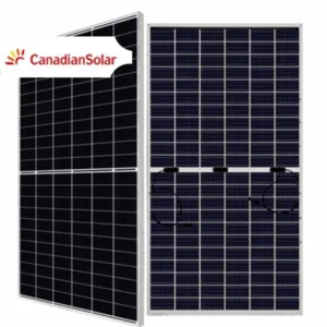 پنل خورشیدی 670 وات با تکنولوژی TOPCONبه صورت دو وجهی(Bifacial) از برند Canadian